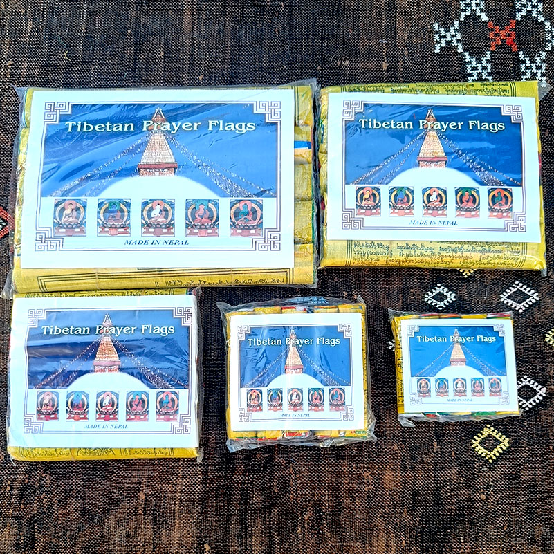 50 Banderas Tibetanas Mini de Banderas Tibetanas