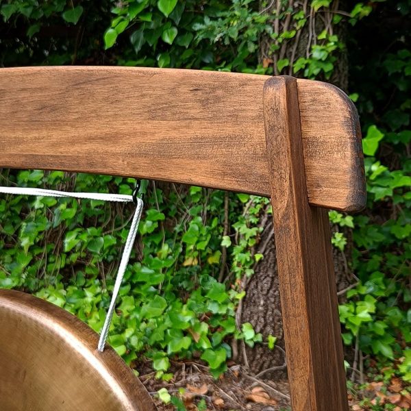 Soporte Gong madera 70 cm