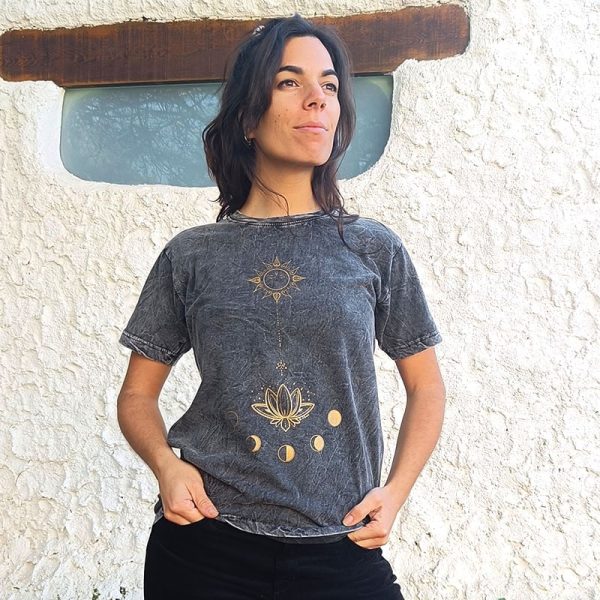 Camiseta Lotus Gris