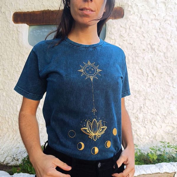 Camiseta Lotus Azul